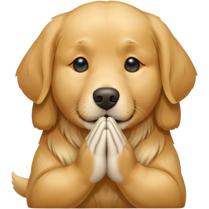 Dog praying  emoji