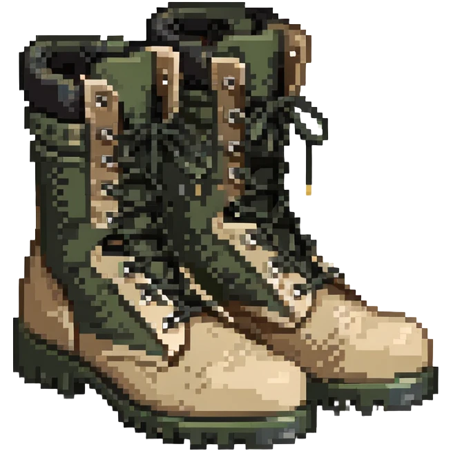 Lowa military hiking boots with laces and treaded sole emoji