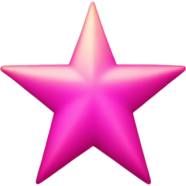 Pink star emoji
