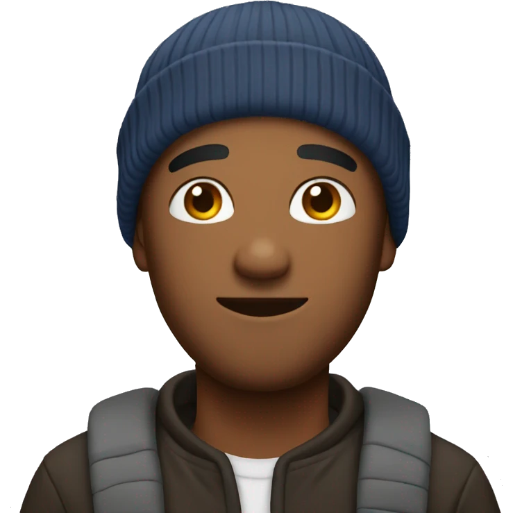 guy with beanie emoji