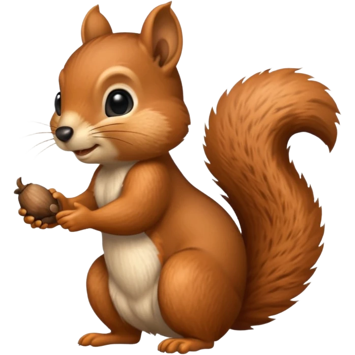 Squirrel hold acorn emoji