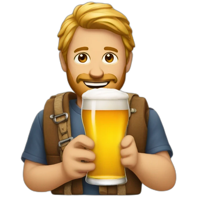 Renaldo avec un bière  emoji