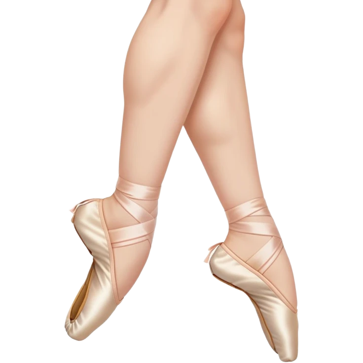 female foot in pointed ballet position emoji