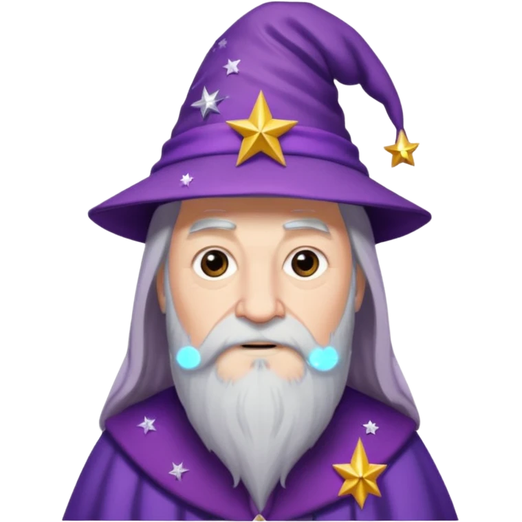 dumbledore wear purple magic hat emoji