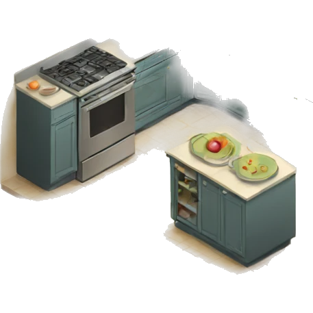 isometric kitchen emoji