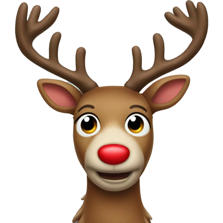 Red Nosed Reindeer emoji