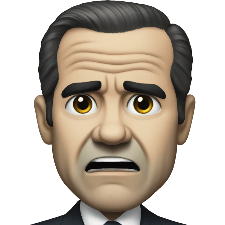 Nixon is scared emoji