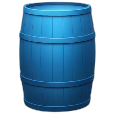 blue barrel of glass emoji