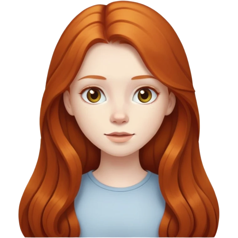 long hair brunette girl long hair ginger girl  emoji