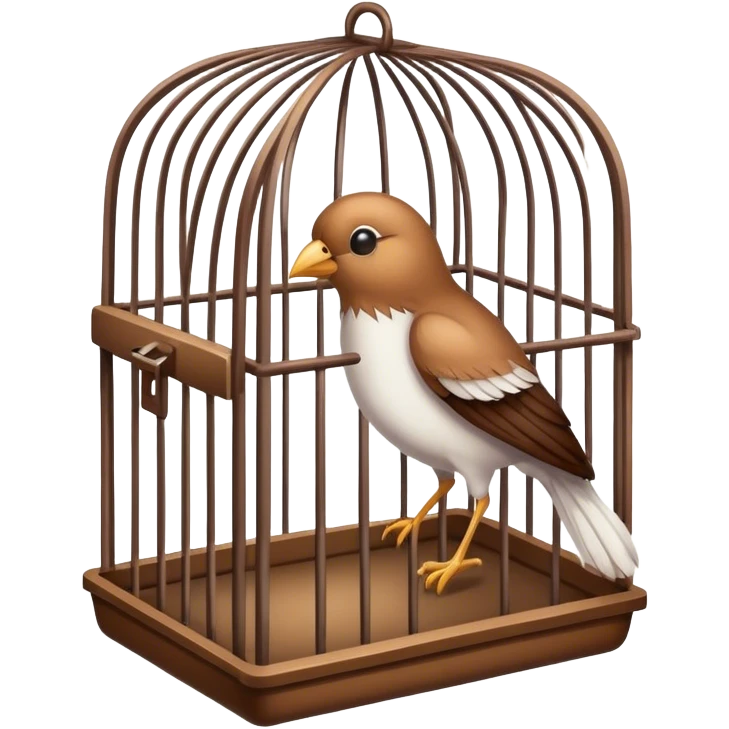 bird leaving cage emoji