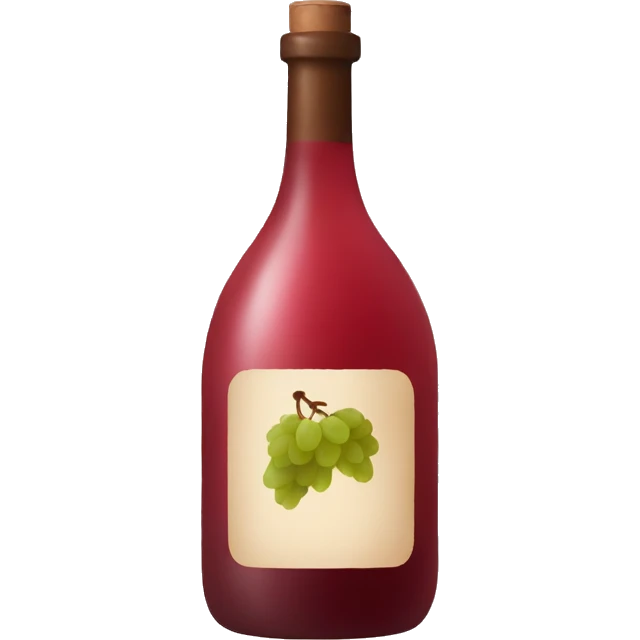 bottle of natural wine emoji