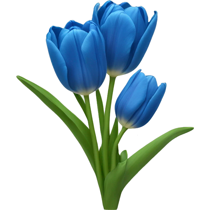Tulipanes azules
 emoji