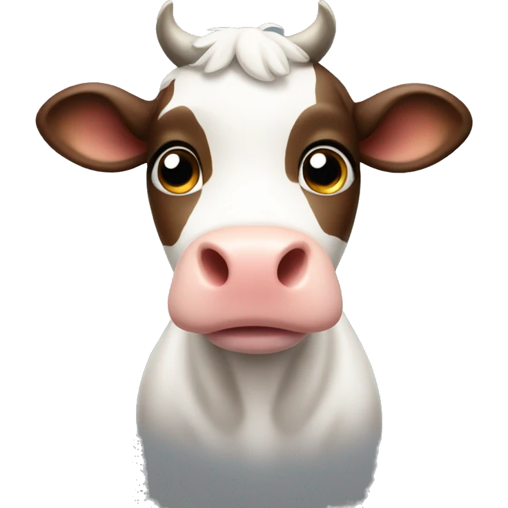 Cute cow  emoji