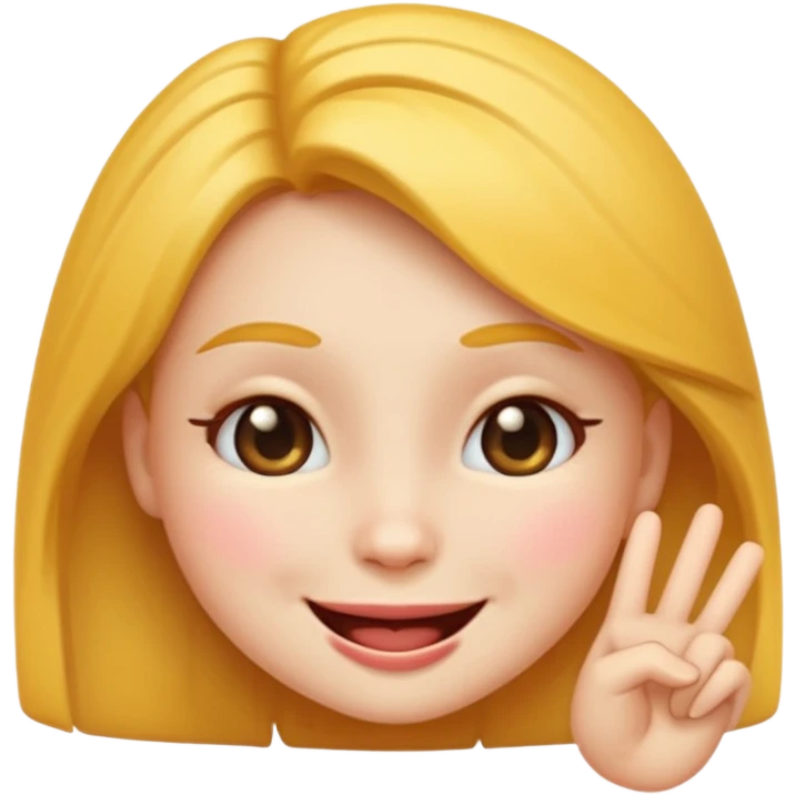 cute girl emoji, winking emoji