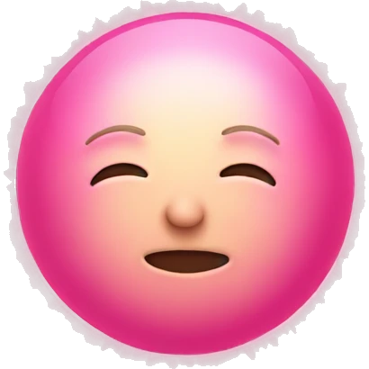 Pink sun  emoji