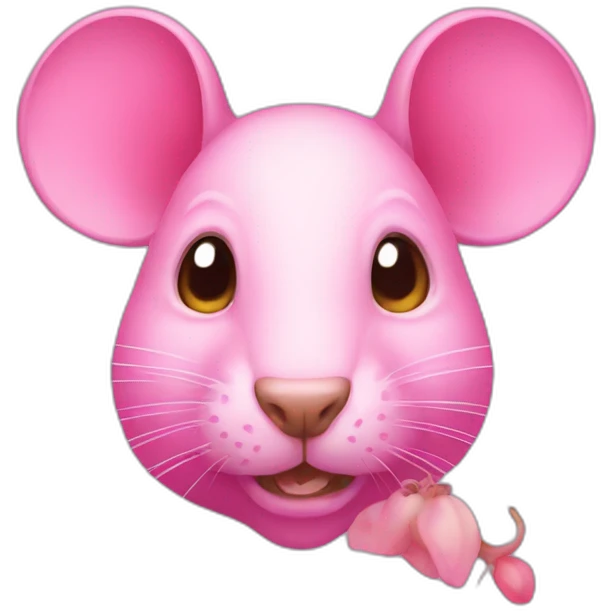 apple rat but pink emoji
