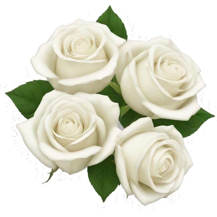 White roses emoji