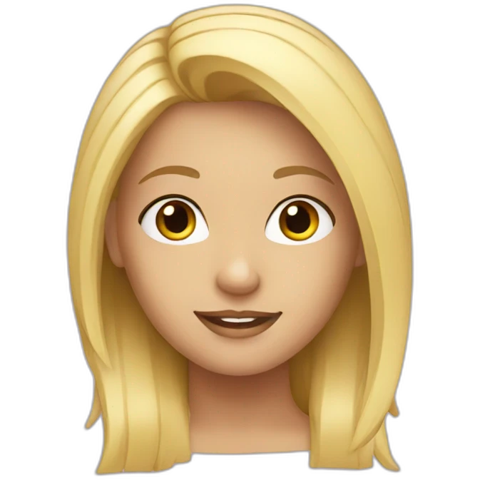 Blonde girl emoji