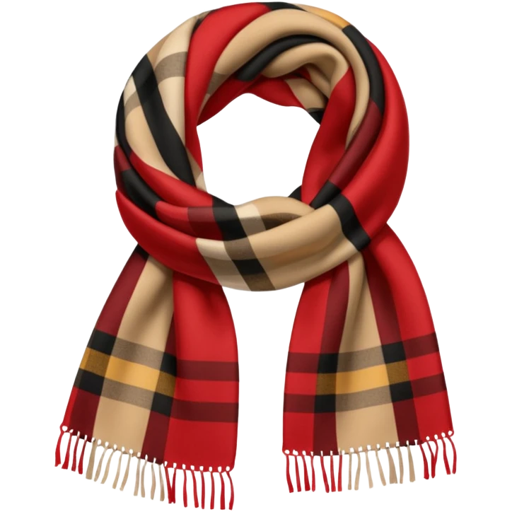 burberry type scarf emoji