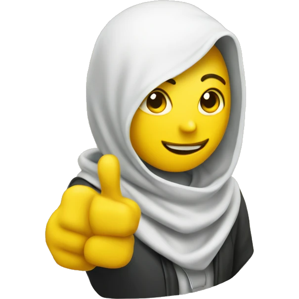 Yellow mqn enjoying a cet emoji