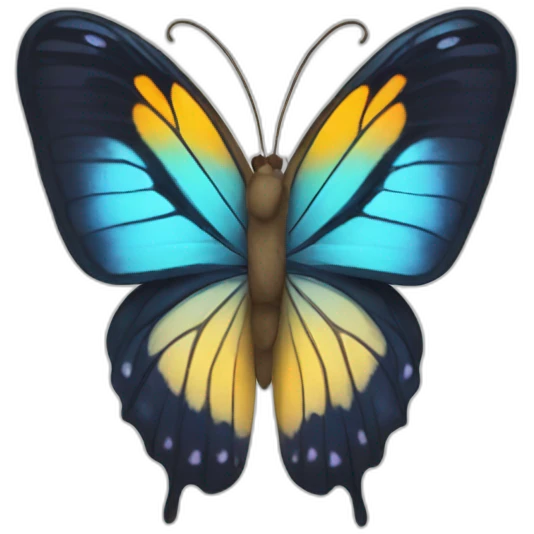 butterfly as heart emoji