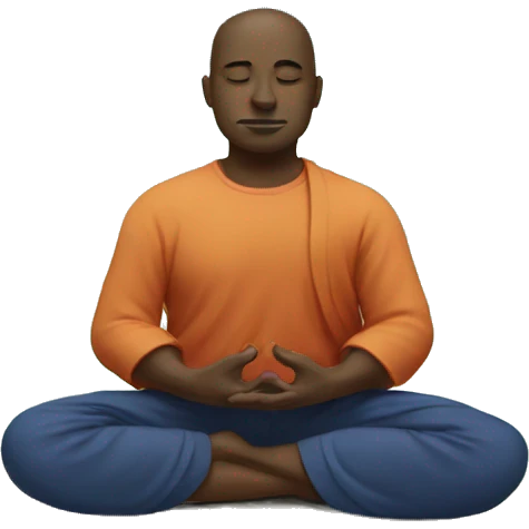meditation over the planet emoji