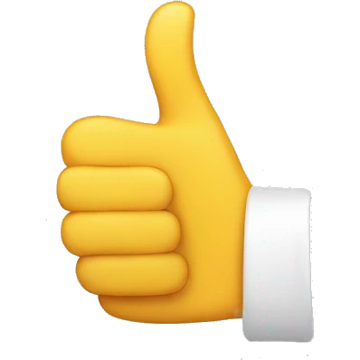Thumbs up emoji but the thumb is super small emoji