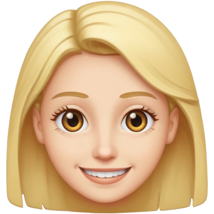 Smiling with eye twitch  emoji