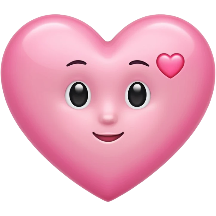 Make a pink heart with a cute R in the middle emoji