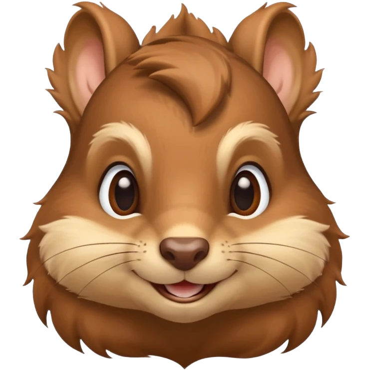 smiling squirrel head emoji