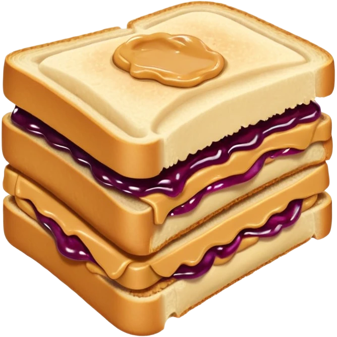 an uncrustable sanwich with a bite taken out of it emoji