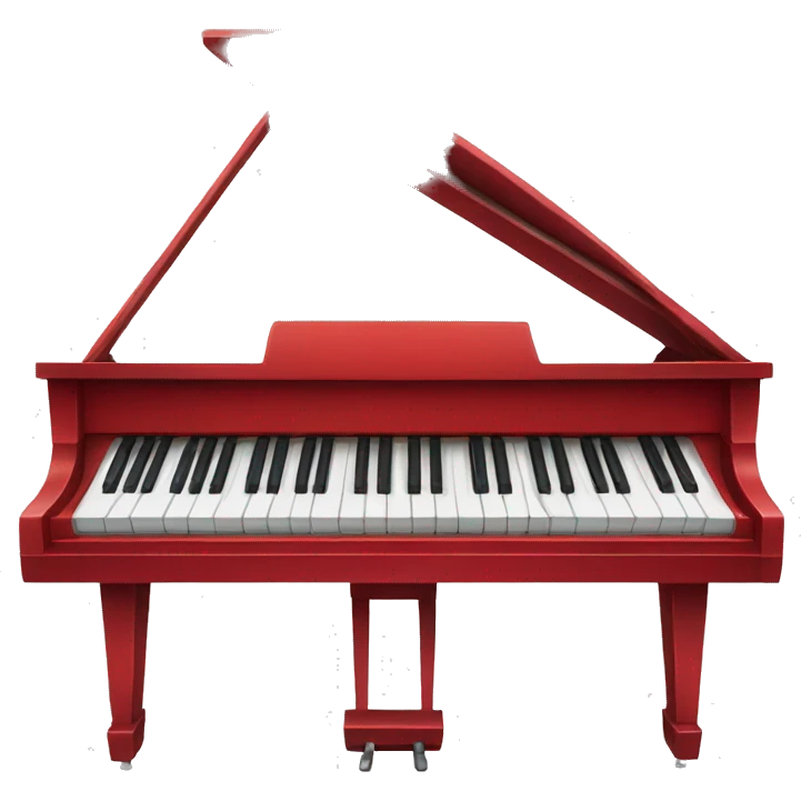 Red piano emoji