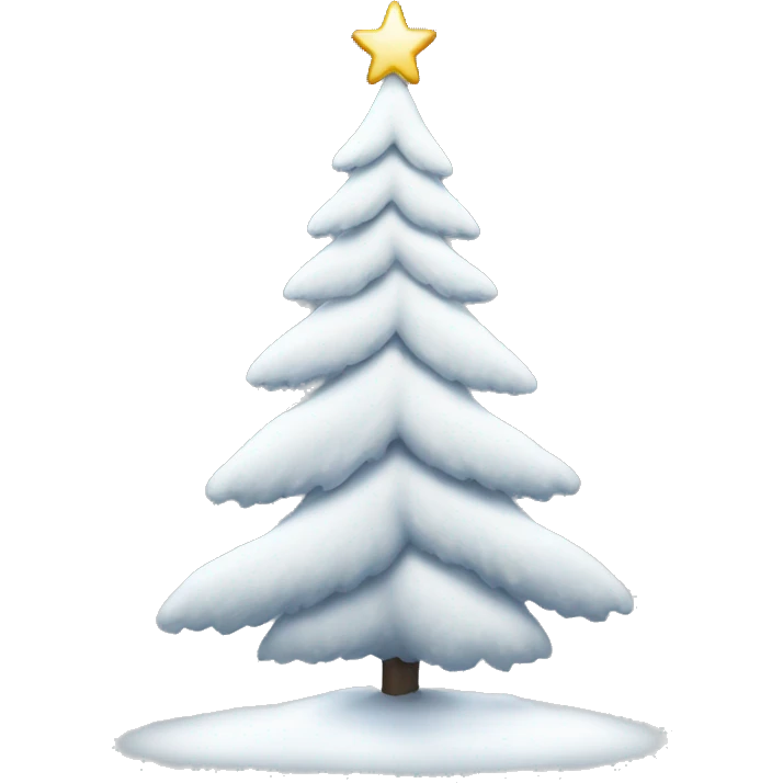 White christmas tree emoji