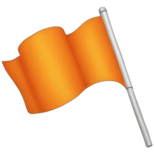 Orange flag emoji
