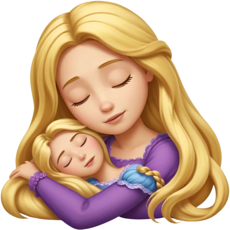 Rapunzel dormida emoji