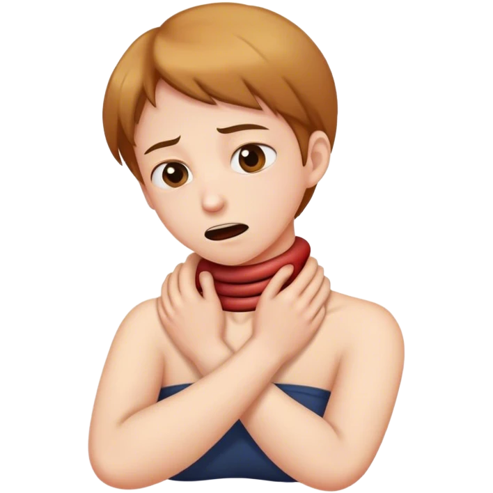 Human strangling neck  emoji