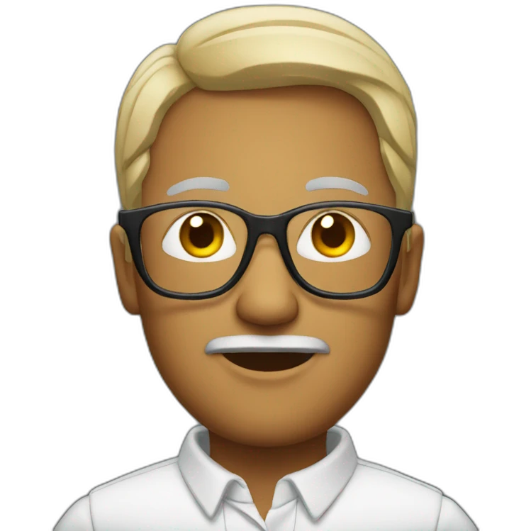 Man with glases emoji