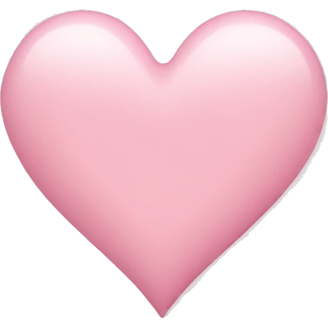 Light pink heart  emoji
