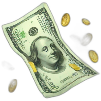 money thrown away emoji