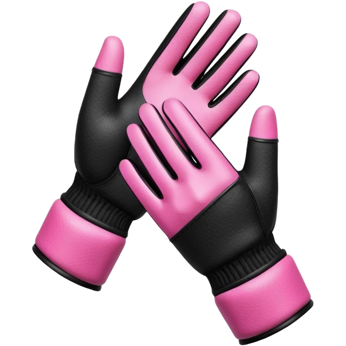 gym gloves isometric view female emoji