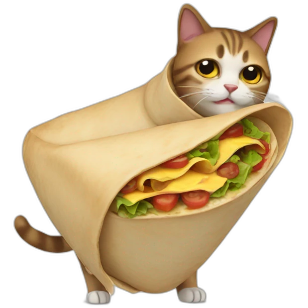Burrito-cat emoji