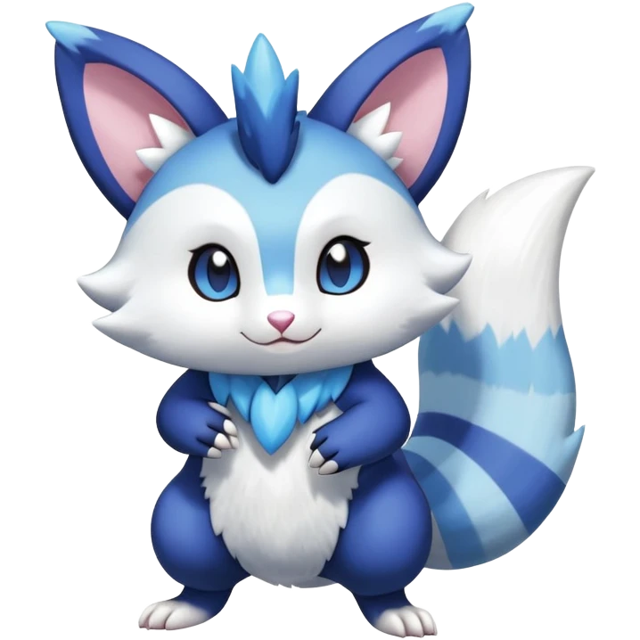 Shiny Pastel Furret-Meowstic-Zangoose-Hybrid (Full body) emoji
