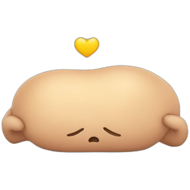 caressing big stomach after eating emoji