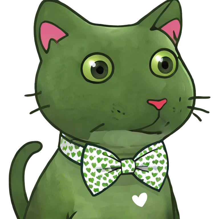 Cat with heart emoji