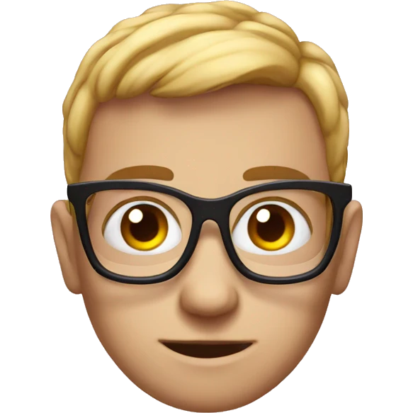 nerd emoji with love eye emoji