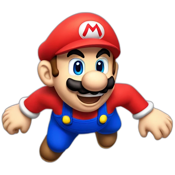 Mario qui saute emoji