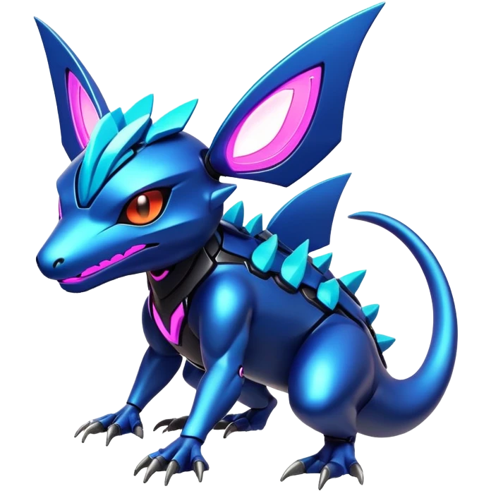  exotic modern cyber-Fakémon-Pokémon-Vernid-creature emoji