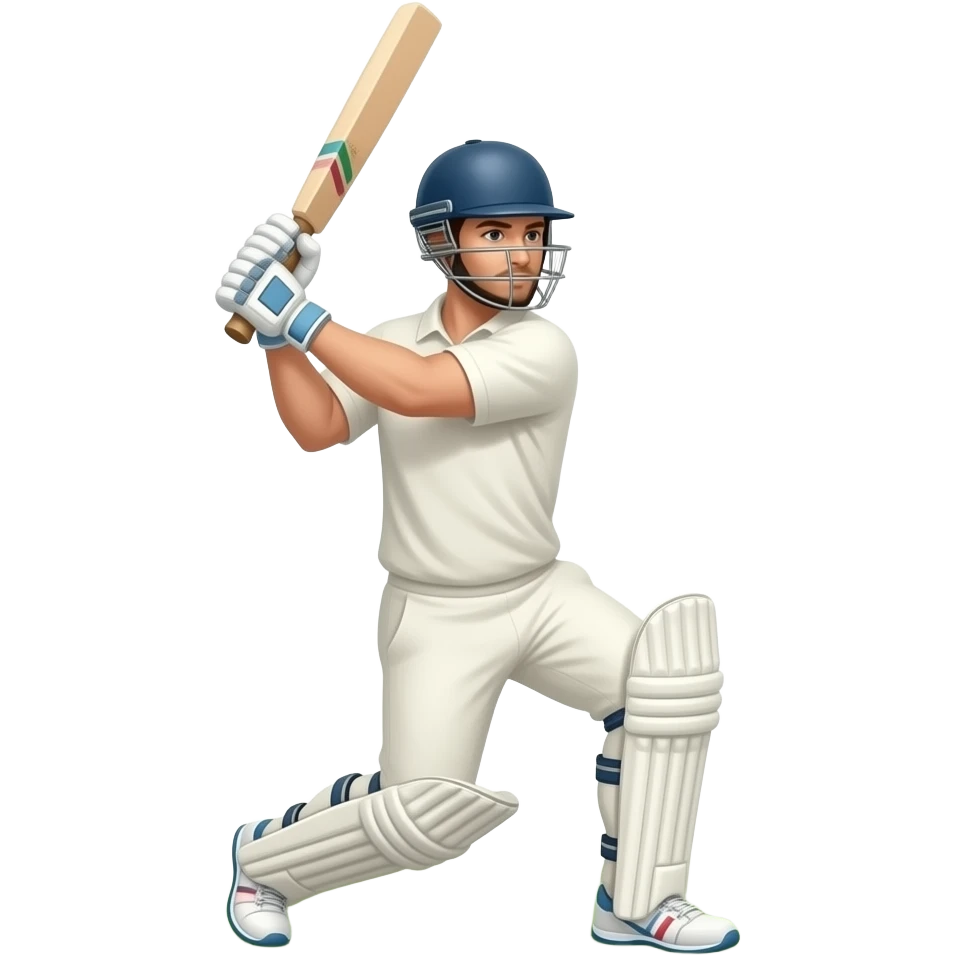 Make a emoji saying HOWZAT SIXR with a guy swinging is bat emoji