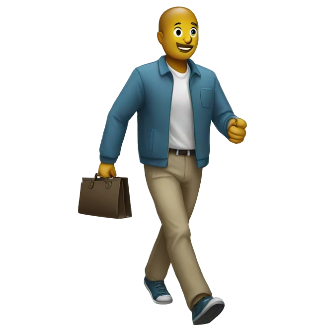 walking with money emoji