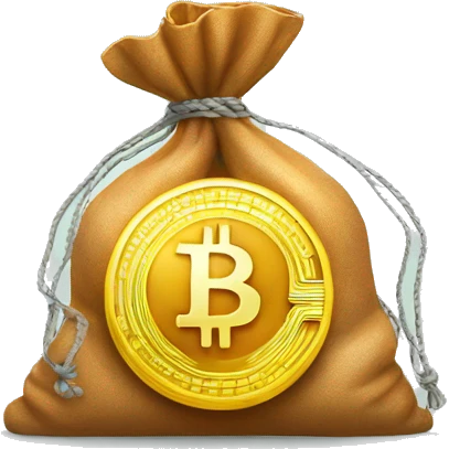 bitcoin money bag emoji